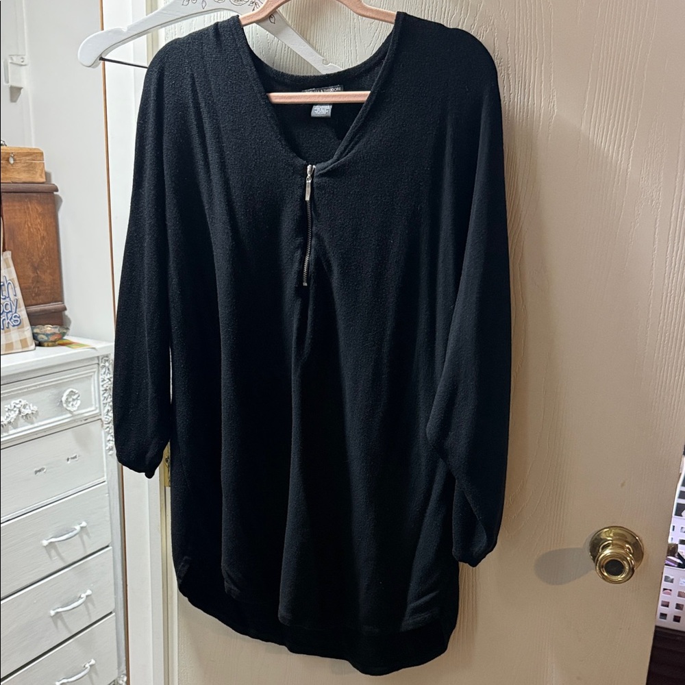 Elegant Black Women's Top